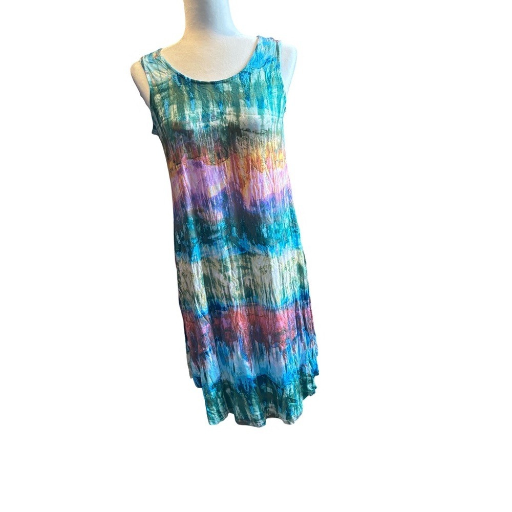 Studio 1886 Colorful Sleeveless Tank Dress size 8-10 or medium